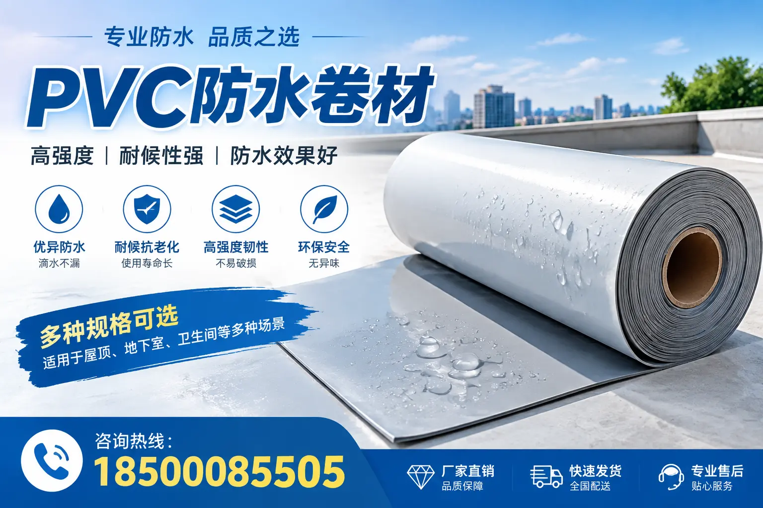 选用PVC防水卷材时需要避开的常见误区,特别是在昌江